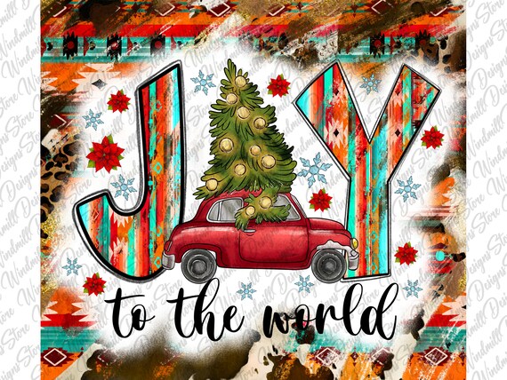 Joy To The World Christmas 40 oz Sublimation Tumbler