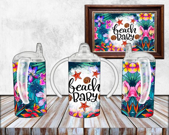 12oz Kids Sippy Cup Sublimation Design,Beach Baby Sippy Cup Png, Beach Sippy Cup Png, Summer Sippy Cup Png,Beach Summer Sippy Cup Design