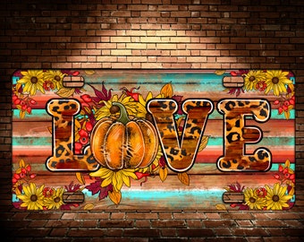 Fall License Plate Template Png,Fall Sublimation Design,Fall Season License Plate,Fall License Plate,Love Fall License Plate Png,Fall png