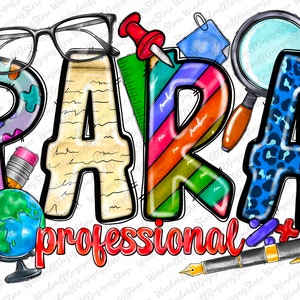 Paraprofessional png sublimation design download, Paraprofessional life png, school png, western Para png, sublimate designs download