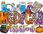 Medical Assistant Halloween Png, Medical Assistant, Halloween Nurse, Nurse, Happy Halloween Png, Spooky,Digital Download,Sublimation Design