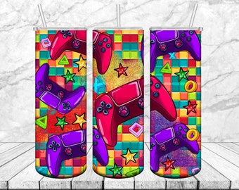 Gaming Controller Tumbler Png Sublimation Design, Gaming Contoller Png, Game Over Png, Gamer Png, Game Day Png, Game Png, Digital Download
