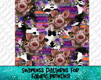 Pig Seamless Pattern,Pig Sublimation Design Png,Pig Seamless Pattern,Pig Pattern Png,Pig Png,Pig Seamless Fabric,Pig Fabric Design,Farm Pig