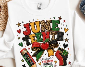 Juneteenth Teacher Png, Teacher Juneteenth, Black Teacher Png, Teacher Shirt Png, Juneteenth Png, Freedom Day Png, Black History Png