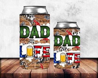 Dad Life Can Cooler PNG Sublimation Design,Dad Life Can Holder,12 oz. Can Cooler Template,Dad Life Can Cooler PNG Downloads,American Dad Png