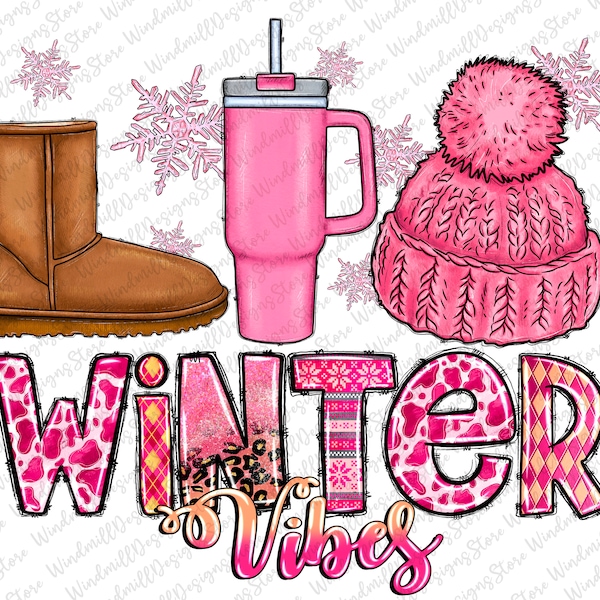 Winter vibes png sublimation design download, Merry Christmas png, western winter png, cozy season png, sublimate designs download