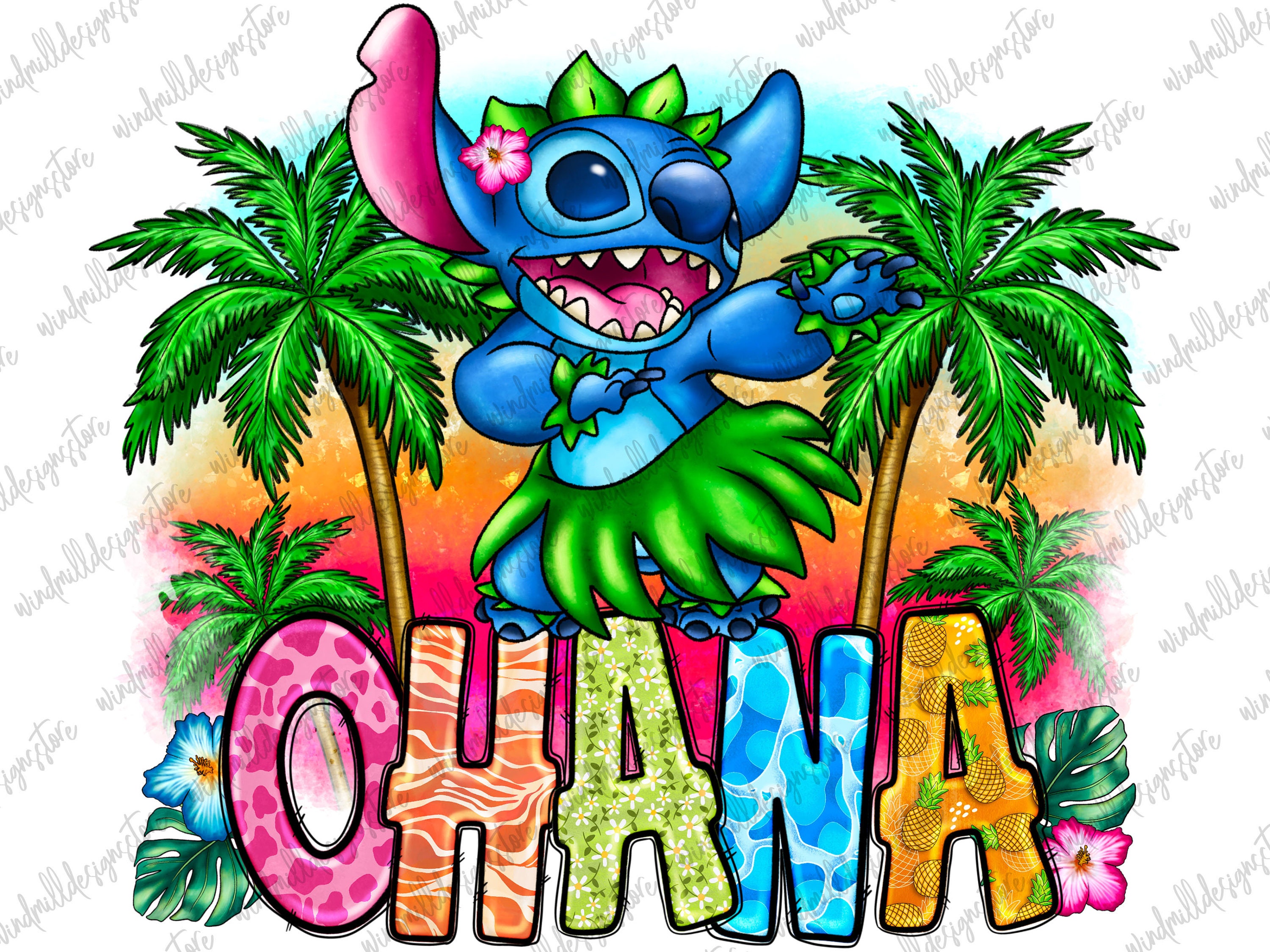 Ohana Png, Vacay mode Stitch png sublimation design, cute Stitch png, hand drawn Stitch png, summer Stitch png, sublimate designs download