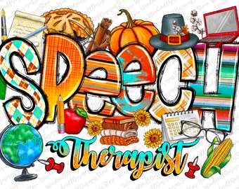 Speech Therapy Png, SLP Fall Png, Speech Therapy Fall Vibes Png,Thankful Slp Png, Slp Fall Png, Speech Therapist, Slp Gift Png Download