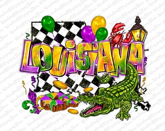 Louisiana Mardi Gras Png sublimation design download, Happy Mardi Gras png, Happy Mardi Gras Png, Louisiana png, sublimate designs download