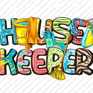 Western Housekeeper Life Png Sublimation Design,Housekeeper Equipment Png, Housekeeper Life Png,Housekeeper Clipart,Housekeeper Png Download