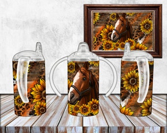 12oz Kids Sippy Cup Sublimation Design,Horse 12oz Sippy Cups Png Sublimation Design,Horse All Kinds Sublimation Tumbler Design,Horse Cup Png