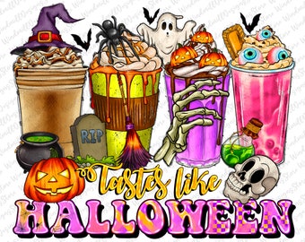 Taster Like Halloween png sublimation design, coffee cups png design, Halloween png, Halloween Coffee, Skeleton, sublimate designs download