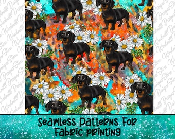 Dachshund Seamless Pattern,Dachshund Sublimation Design Png,Dachshund Seamless Pattern,Dachshund Pattern Png,Dachshund Png,Dachshund Fabric