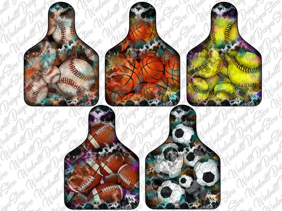 Softball Tag Earrings Softball Tag Earrings