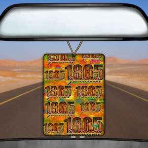 Juneteenth Car Air Freshener Png Sublimation Design,Juneteenth Car Freshener Clipart,1865 Pattern Png Downloads,1865 Png,Juneteenth Png