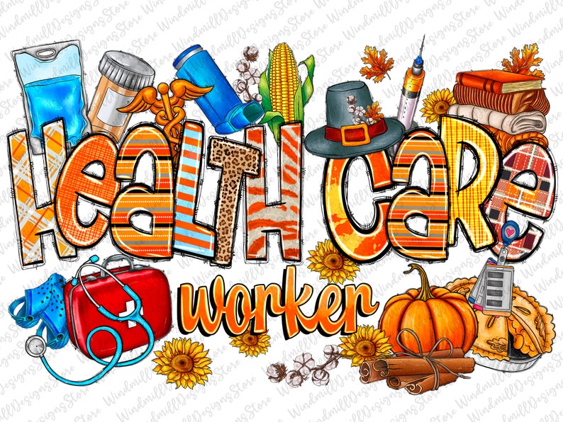 Fall Nurse Background Health Care Worker Fall Png Sublimation Design, Nurse Png, Hello Fall ...