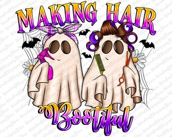 Making Hair Bootiful Png, Stay Spooky Hair Png, Trick Or Treat, Sublimate, Halloween Hair, Spooky Vibes, Digital Download,Sublimation Design