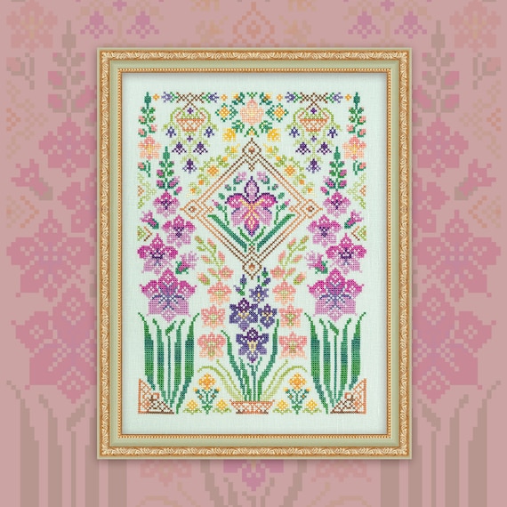 Digital Cross Stitch Pattern “Gladioli” OwlForest