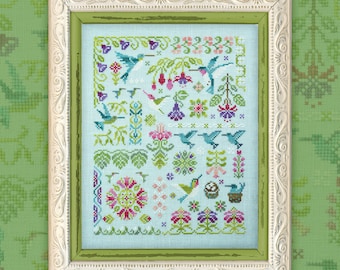 Digital Cross Stitch Pattern “Hummingbirds” OwlForest