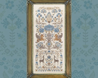 Digital Cross Stitch Pattern “Wondrous Garden Custodians” OwlForest