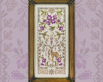 Digital Cross Stitch Pattern “Moon Deer” OwlForest