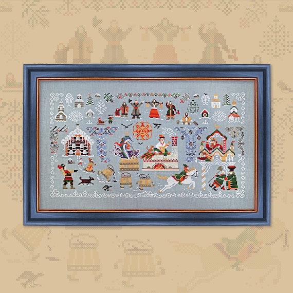 Digital Cross Stitch Pattern at the Pike's Behest Etsy