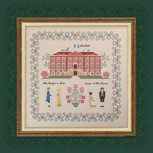 Digital Cross Stitch Pattern “Pride and Prejudice. Part two. Netherfield” OwlForest