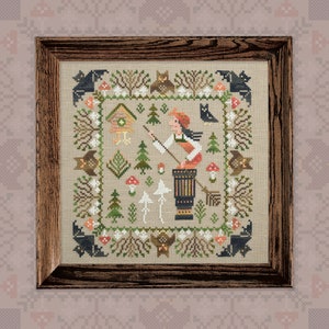 Digital Cross Stitch Pattern “Baba Yaga” OwlForest