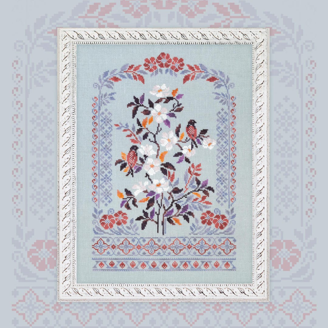 Pattern Misty Digital Cross Stitch Pattern “misty Morning” Owlforest - Etsy