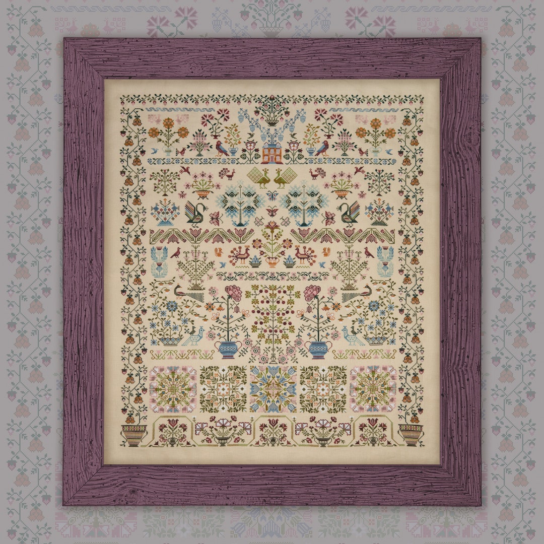 Digital Cross Stitch Pattern “everflowering Garden” Owlforest - Etsy