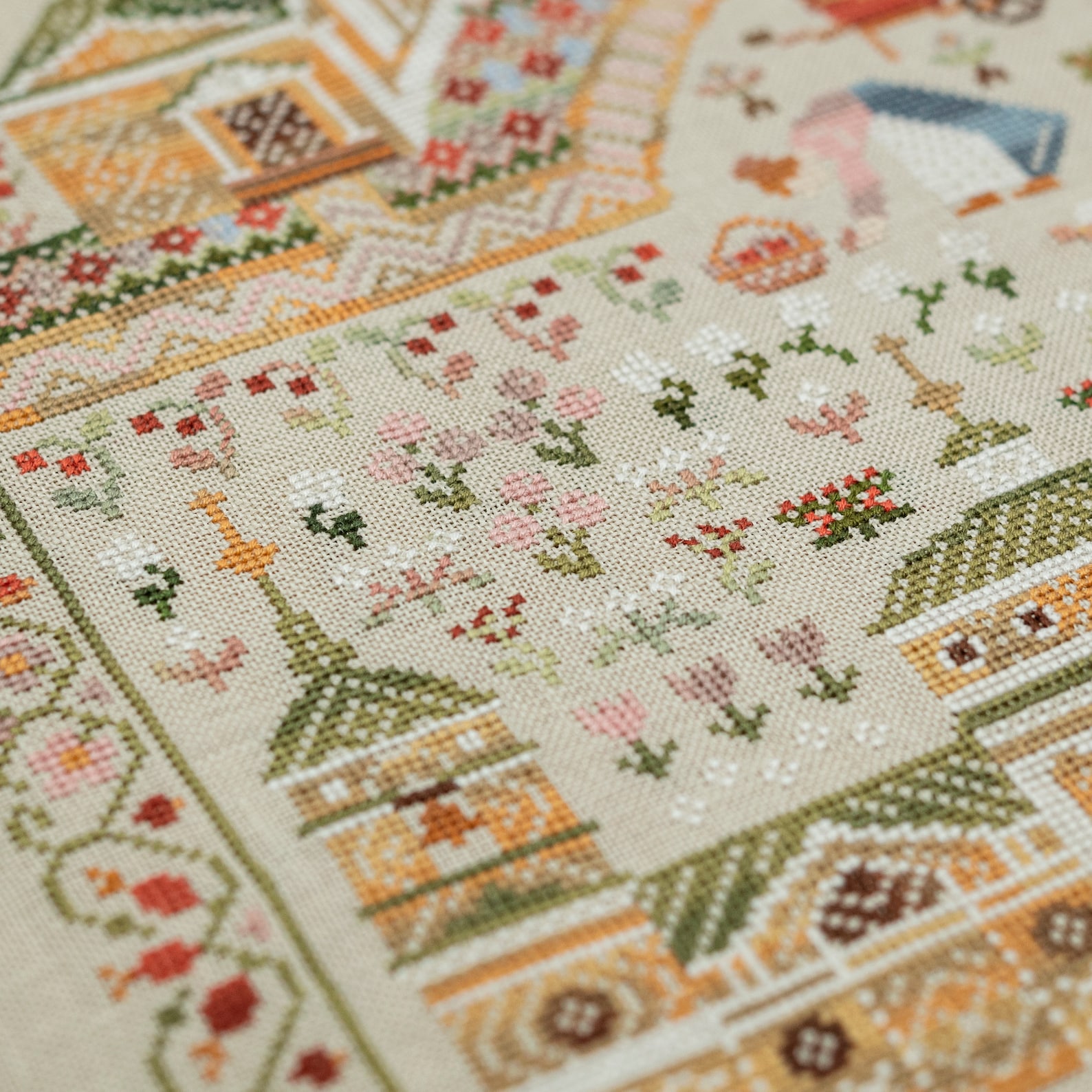 Noble Patterns Digital Cross Stitch Pattern “noble Country Estate” Owlforest - Etsy