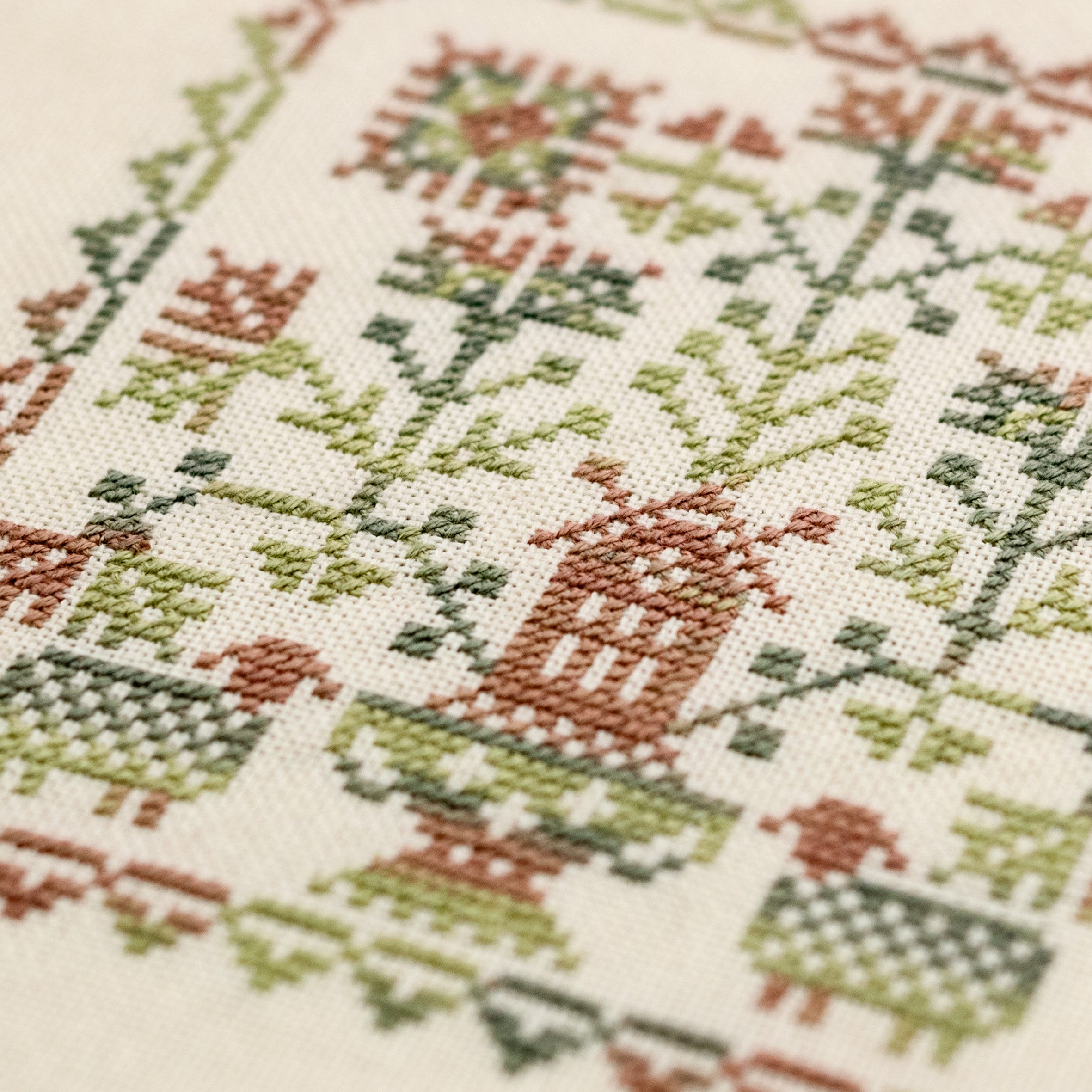 デジタルクロスステッチパターン「パッチワークカレンダー