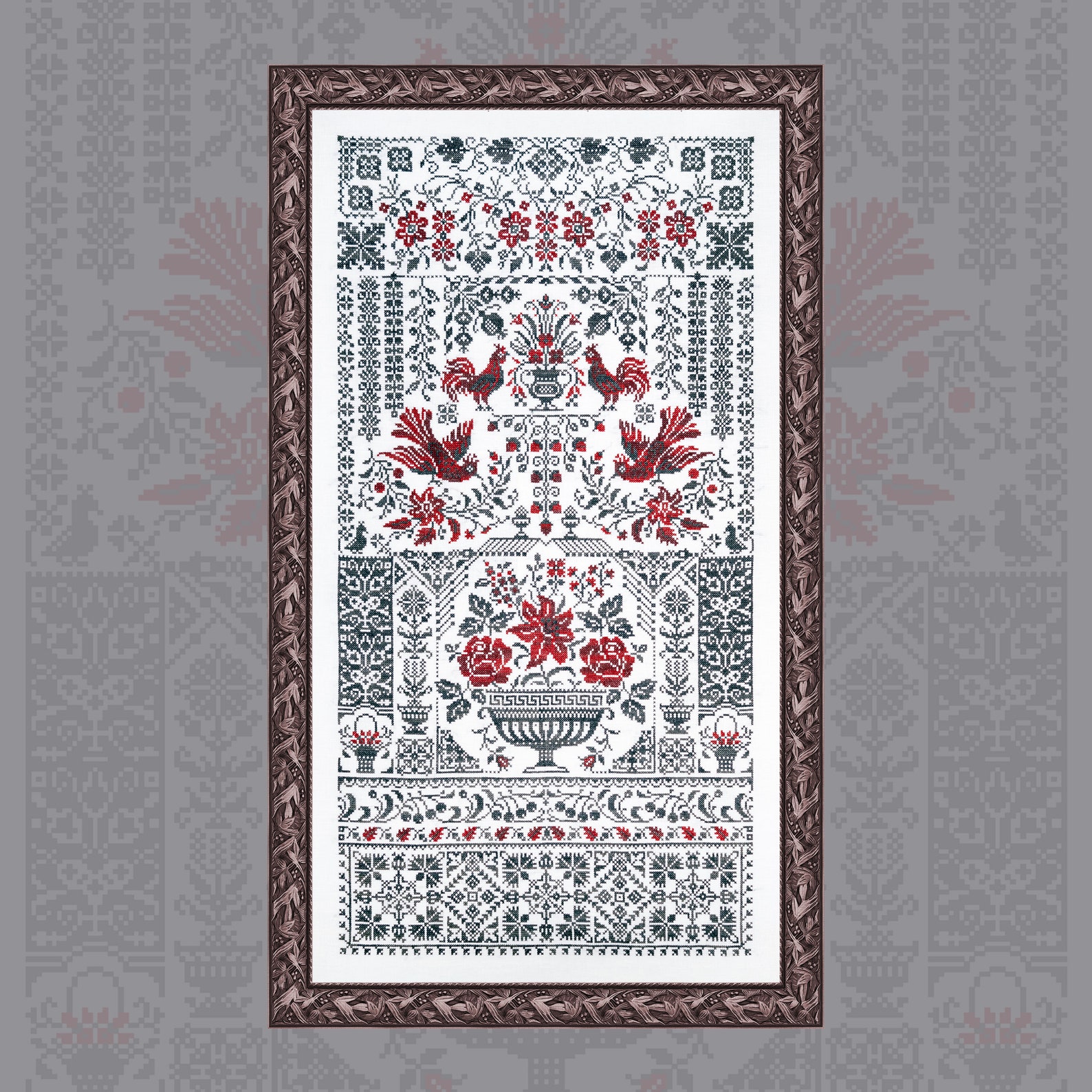 Red and Black Sampler from Owl Forest