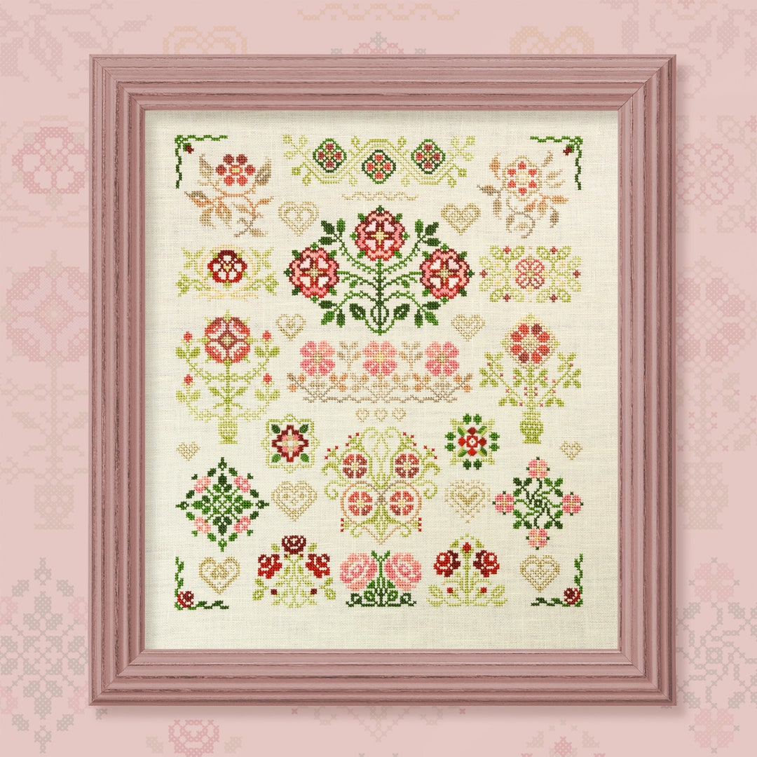 Digital Cross Stitch Pattern queen Rose Owlforest Etsy