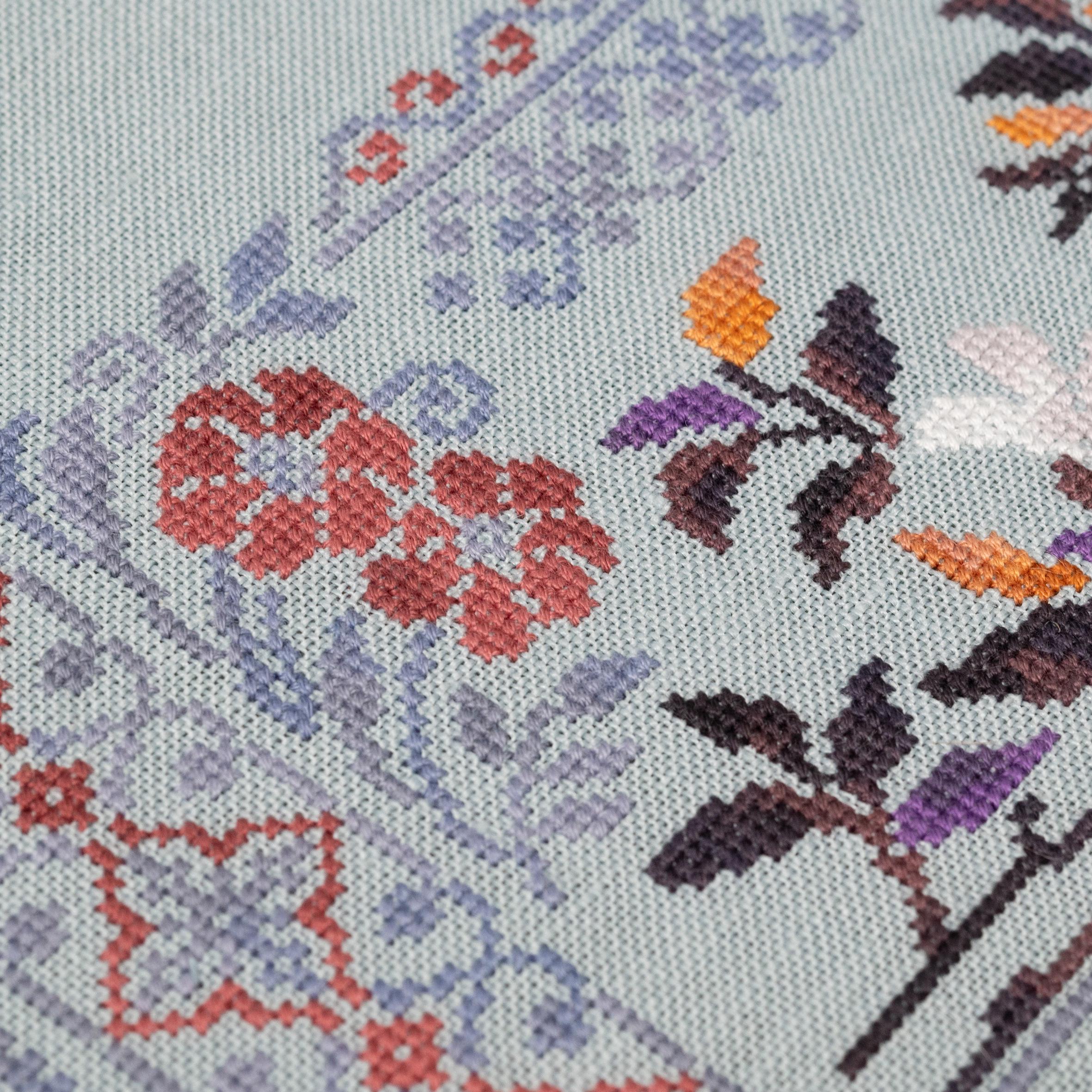 Pattern Misty Digital Cross Stitch Pattern “misty Morning” Owlforest - Etsy