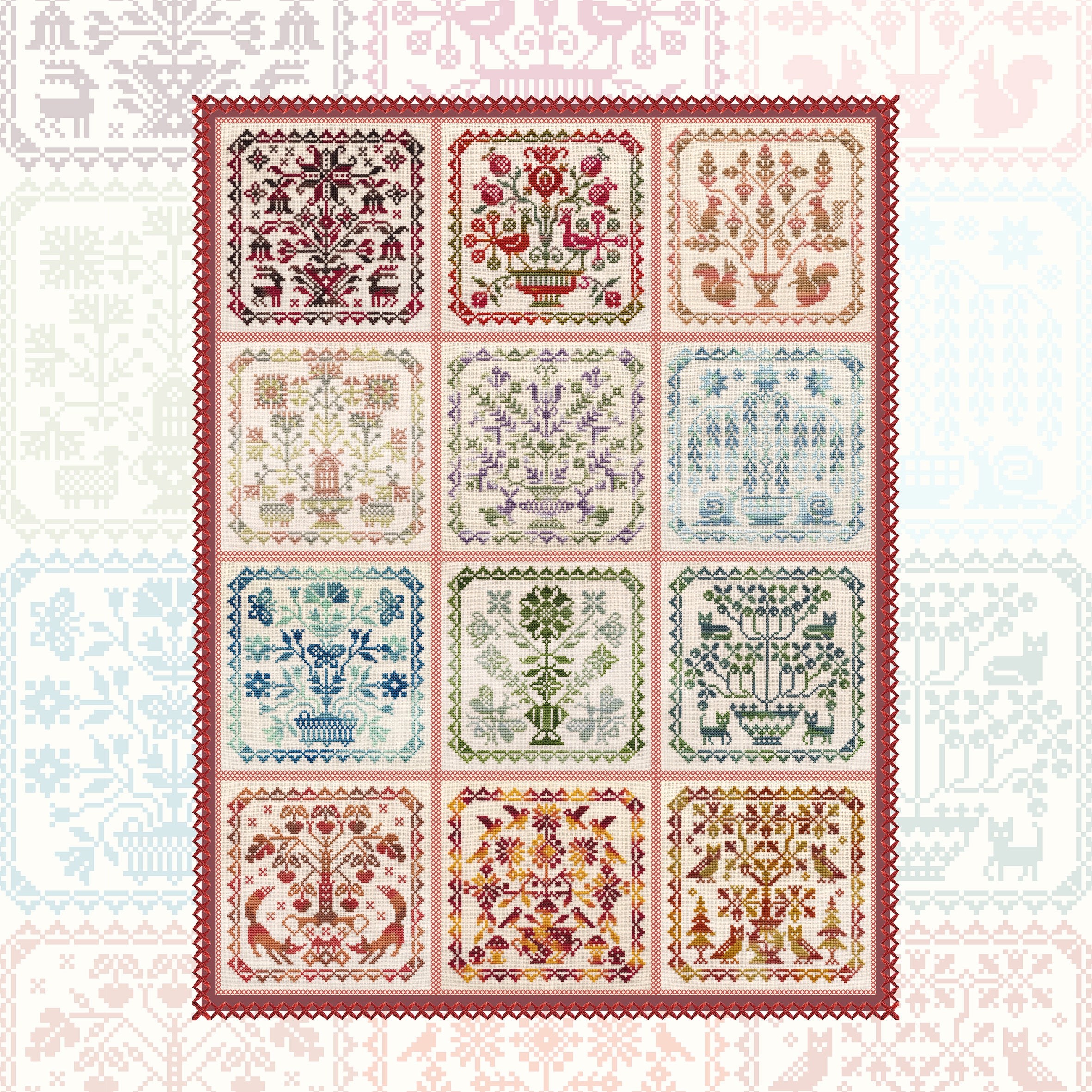 Cozy Quilt Embroidery Pattern - Instant Digital Download