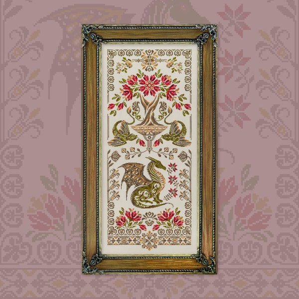 Digital Cross Stitch Pattern “Star Dragon” OwlForest