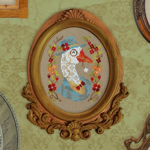 Digital Cross Stitch Pattern “The Goose Portrait” OwlForest