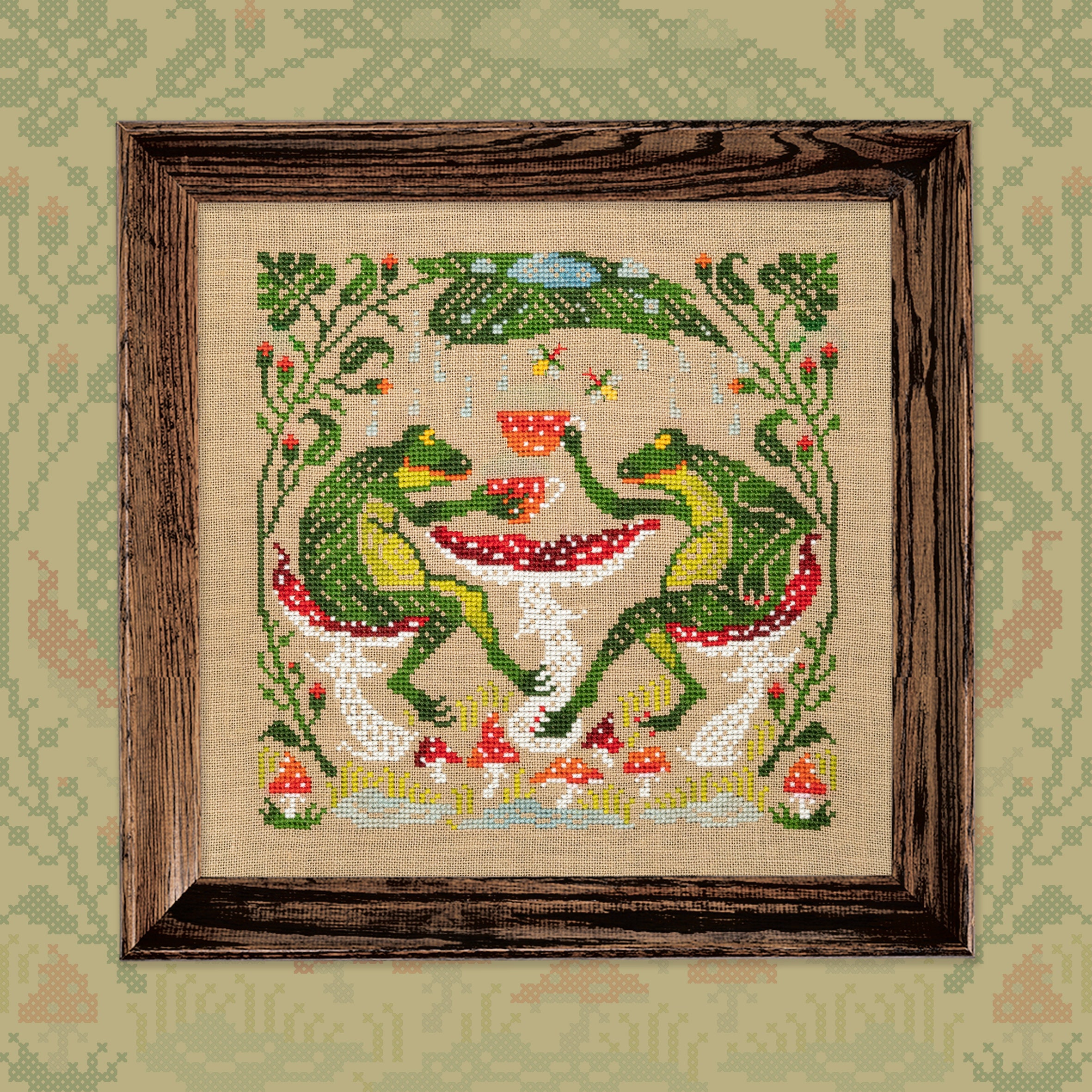 Andriana Kreuzstich-Set „Schlüssel Der Weisheit“ – 34x23 Cm, Mit Stoff, Garn & Anleitung