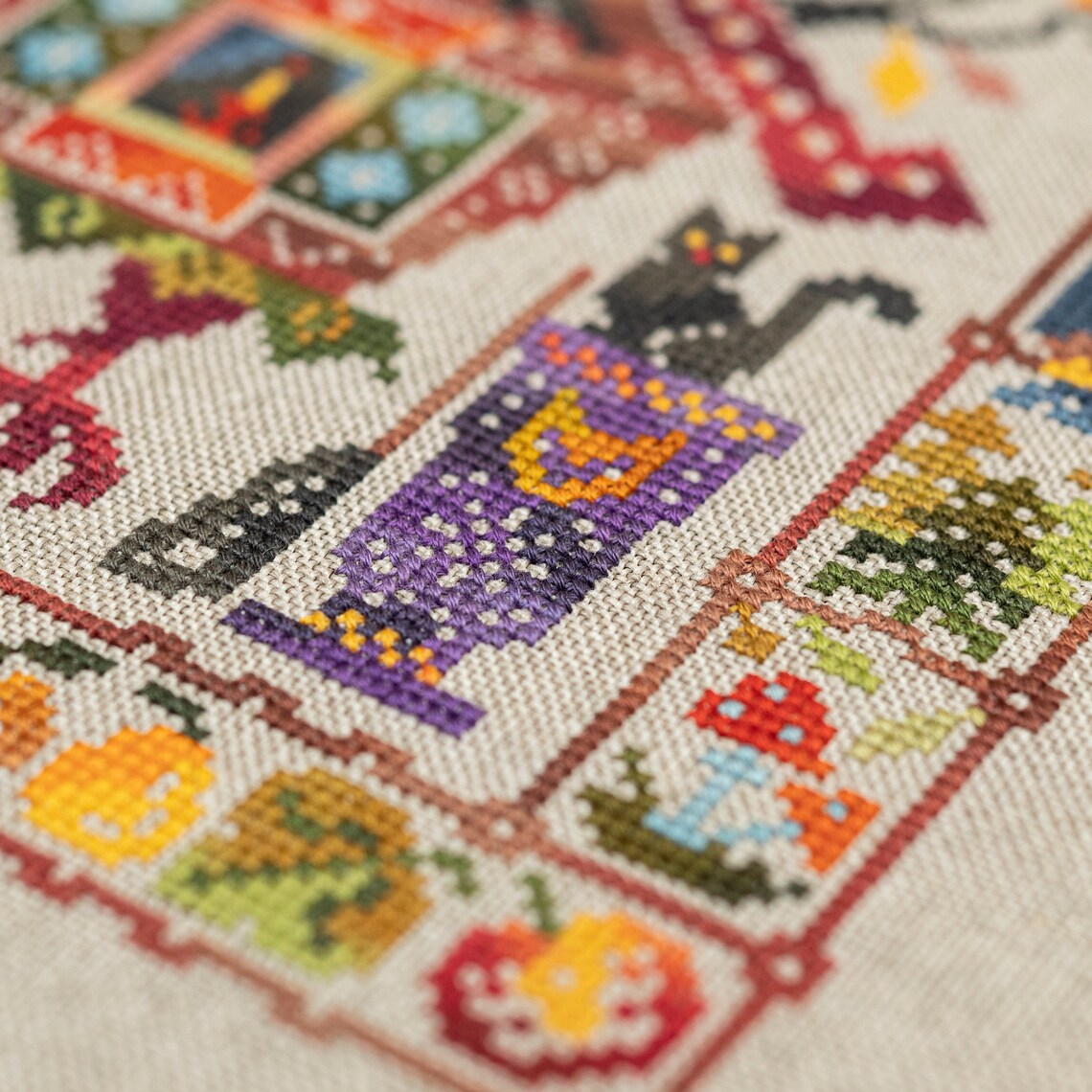 Digital Cross Stitch Pattern october Mood Owlforest Etsy UK