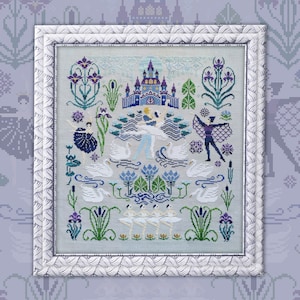 Digital Cross Stitch Pattern “Swan Lake” OwlForest