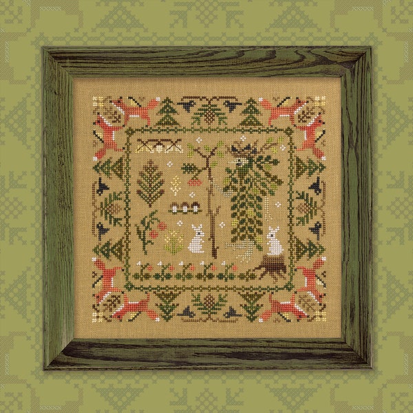 Digital Cross Stitch Pattern “Leshy” or “Wood Spirit” OwlForest