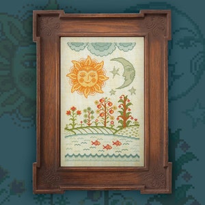 Digital Cross Stitch Pattern “Visiting a Fairy Tale” OwlForest