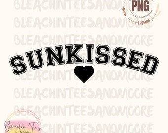 Sunkissed Digitaler Download, Sofortiger Download, Sommer PNG, PNG, Strand, Urlaub, Spring Break, Sonnengeküsst