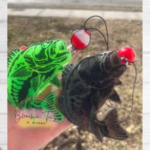 Fish Car Freshie, Fish With Bobber, RTS, Car Freshie, Freshie, New Car Scent, Cute, Mens Gift, Mens Car Freshie, Fathers Day Gift