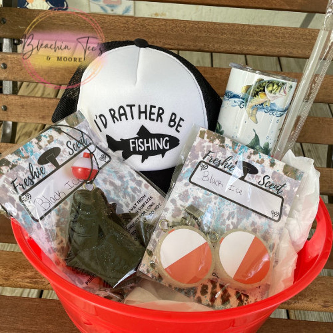 Fathers Day Gift Bundle, Fishing Bundle, Fish Car Freshie, Fish Hat ...