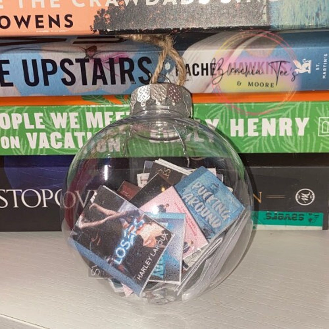 Custom Year of Books Ornament, Book Lover Gift, Personalized Book