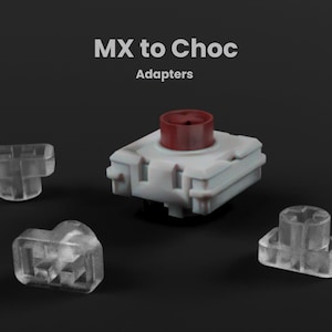 MX Switch to Choc V1 Keycap Converter (10 Pack)