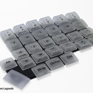 Choc v1 Chicago Steno Keycap Set for Split Keyboard | Ergonomic Low Profile Keycaps
