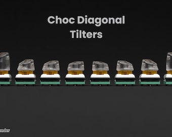 Choc Diagonal Tilters for Low-Profile Mechanical Keyboards (10 Pack)